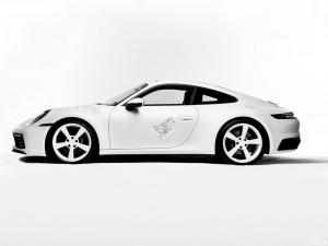 Porsche 911 Carrera 4S Crystal Eroded Art Car by Daniel Arsham 2020 года 